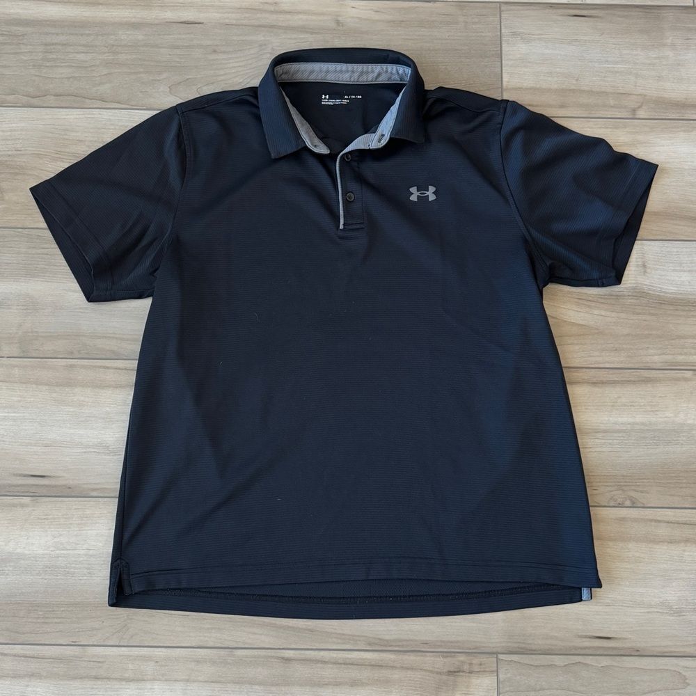 Under Armour Men's Black Polo Shirt XL